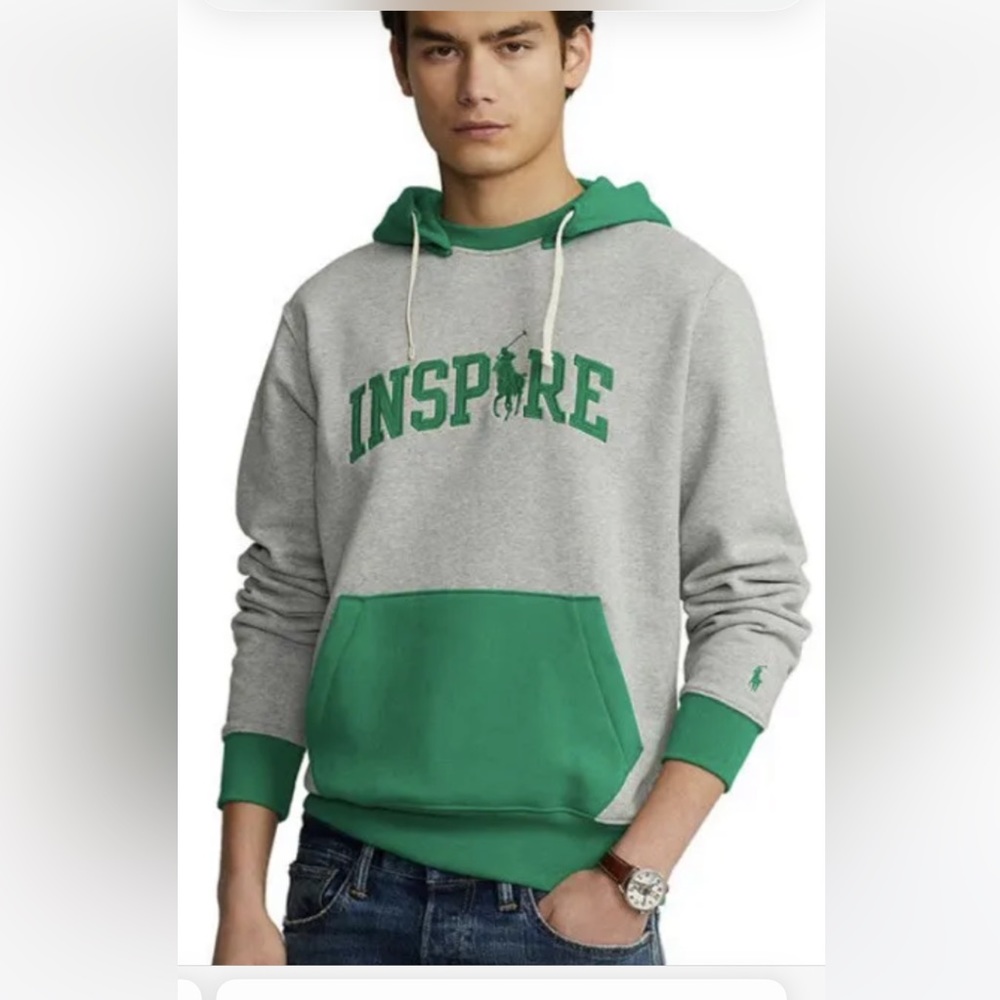Polo Ralph Lauren The RL fleece Inspire hoodie NWT XL ** last one**